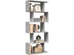 Libreria Divisoria Di Design A 5 Ripiani In Cemento Grigio 70X24X161 Cm - Librerie 2025 New6053436 1Parte