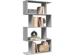 Pratica Libreria Divisoria A 4 Ripiani Grigio Sonoma 70X24X129 Cm - Librerie ,Mobili Di Design 6252595 1Pacco