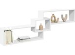 Armadio A Muro In Stile Elegante 158X18X53 Cm Bianco Materiale Legno - Mensole A Muro Hommie1115100 1Pacco