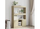 Bei Cloris Credenza Rovere Sonoma 92X33X140 Cm Materiale A Base Di Legno - Librerie New7259796 2Parcel