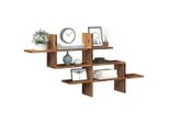 Maison Exclusive - Mensola Da Parete Effetto Legno Antico 124,5X18X60,5 Cm Materiale Ligneo