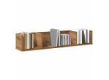 Bei Cloris Scaffale Da Parete Per Cd Rovere Artigianale 100X18X18 Cm Materiale A Base Di Legno - Scaffali Da Parete Nuovo3363559 1Pacco