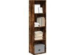 Design New Bookshelf Smoked Oak 40X30X152 Cm Materiale A Base Di Legno - Librerie Furniture2025 CHY8855224 1Parcel
