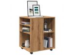Design New Display Cabinet Rolling Cabinet Artisan Oak 60X53X72 Cm Materiale A Base Di Legno - Cassettiere Furniture2025 CHY9593535 1Parcel