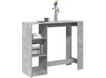 Maison Exclusive - Tavolo Da Bar Con Ripiano Grigio Cemento 124X46X103,5 Cm Materiale Ligneo