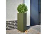 Best MöBel Fioriera 2 Pz. Verde Oliva Triangolare 40X34,5X70 Cm Acciaio - Letti CL3233730 1Pacco