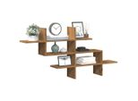 Maison Exclusive - Mensola Da Parete In Rovere Artigianale 124,5X18X60,5 Cm Materiale Ligneo