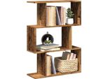 Maison Exclusive - Libreria Divisorio 3 Scomparti Effetto Legno Antico 70X24X97 Cm