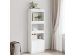 Maison Exclusive - Credenza Bianca 63X33X180 Cm In Truciolato