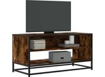 Pratico Mobile Tv In Rovere Fumé 91X40X46 Cm In Legno Composito E Metallo - Mobili Tv ,Mobili Di Design 9186386 1Pacco