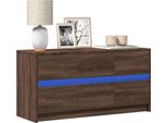 Design Nuovo Mobile Tv Con Illuminazione Led Aspetto Rovere Marrone 100X34X50 Cm - Mobili Tv MöBel2025 CHY3102552 1Pacco