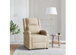 Poltrona Reclinabile In Tessuto Crema - Poltrona Tv E Reclinabile Octo7856814 1Pacco