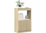 Maison Exclusive - Credenza Alta Sonoma-Rovere 63X33X100 Cm Materiale Ligneo