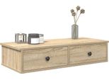 Maison Exclusive - Mensola A Muro Con Cassetti Rovere Sonoma 80X34X17 Cm Materiale Ligneo