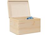 Cassetta Semplice In Legno Con Coperchio 40X30X23 Cm In Legno Di Pino Massiccio - Cassette Da Giardino DE1646973 1Pacco
