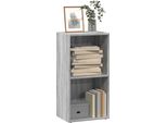 2025 Libreria Moderna Grigio Sonoma 40X30X77 Cm In Legno - Librerie,Design 7152914 1Parte