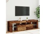 Maison Exclusive - Mobile Tv Con Led Effetto Legno Antico 140X36,5X40 Cm Materiale Ligneo