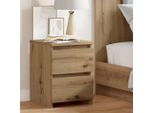 Maison Exclusive - Comodino In Rovere Artigianale 30X30X40 Cm Materiale Ligneo