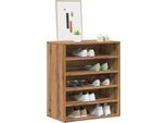 Design New Shoe Rack Artisan Oak 60X35X70 Cm Materiale A Base Di Legno - Portascarpe Mobili2025 CHY4994971 1Pacco