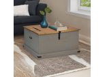 Bei Cloris Cassapanca Halden Grigio 91X91X47 Cm Pino Massiccio - Cassapanche Nuovo8373264 1Pacco