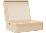 Cassetta In Legno Di Design Con Coperchio E Manici 40X30X13 Cm In Legno Di Pino Massiccio - Cassette Da Giardino 2025 Nuovo3805033 1Pacco