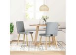 Pratiche Sedie Da Pranzo 2Pz. Tessuto Grigio Chiaro - Sedie Per Sala Da Pranzo, Mobili Di Design 1660000 1Pacco