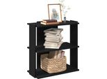 Stabli MöBel Libreria 3 Ripiani Nero 60X30X80 Cm Materiale A Base Di Legno - Librerie CC8512986 1Pacco