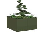 Fioriera Bei Cloris Verde Oliva 80X80X40 Cm Acciaio Laminato A Freddo - Letti Nuovo5328949 1Pacco