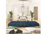 Best Furniture Divano Letto A 2 Posti In Velluto Blu - Divani Classici CL4535811 1Pacco