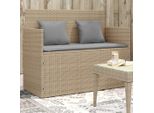 Panca Da Giardino Di Design Con Cuscini Beige Poly Rattan - Panche Da Giardino 2025 New4161555 1Parcel