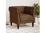 Best Furniture Poltrona Chesterfield Tessuto Marrone - Divani Classici Cloris Nuovo9750211 1Pacco
