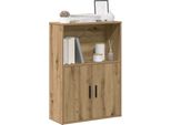 Maison Exclusive - Libreria In Rovere Artigianale 60X24X85 Cm Materiale Ligneo