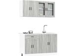 Set Di Armadietti Da Cucina Durevoli A 4 Pezzi Porto Grey Sonoma In Legno - Armadietti Da Cucina Octo9712427 4Parcel