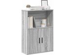Bei Cloris Libreria Grigio Sonoma 60X24X85 Cm Materiale A Base Di Legno - Librerie Nuovo2524801 1Pacco