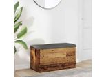 Panca Semplice Con Portaoggetti, Aspetto Legno Recuperato 82X42X45 Cm Materiale A Base Di Legno - Panche DE4009778 1Pacco