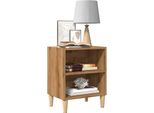 Maison Exclusive - Comodino In Rovere Artigianale 40X30X50 Cm Materiale Ligneo