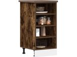 Base In Stile Elegante Riga Rovere Fumé 40X44,5X81,5 Cm Materiale Legno - Mobili Da Cucina Hommie1353137 1Pacco