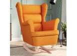 Best MöBel Poltrona A Dondolo Giallo Scuro 74X90X102 Cm Tessuto - Tv & Reclinabile Cloris New1572519 1Pacco