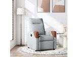 Pratica Poltrona Reclinabile In Tessuto Grigio Chiaro - Tv & Poltrona Reclinabile ,Mobili Di Design 1458805 1Pacco