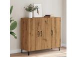 Maison Exclusive - Credenza Artisan In Rovere 90X34X80 Cm Materiale Ligneo