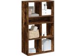 Bei Cloris Libreria In Rovere Fumé 66X31X112 Cm Materiale A Base Di Legno - Librerie New6127244 1Pacco