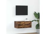 Mobile Tv Stabli MöBel Rovere Fumé 60X31X25,5 Cm Materiale A Base Di Legno - Mobili Tv CC9981616 1Pacco