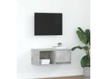 Maison Exclusive - Mobile Tv Grigio Cemento 60X31X25,5 Cm Materiale Ligneo
