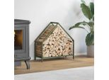 Best MöBel Porta Legna Verde Oliva 60X25X60 Cm Acciaio Laminato A Freddo - Porta Legna Cloris New8449050 1Pacco
