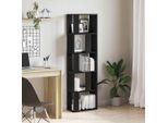 Pratica Libreria/Divisorio Effetto Rovere Nero 45X24X159 Cm - Librerie ,Mobili Di Design 4468412 1Pacco