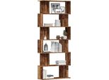 2025 Libreria Cloris Effetto Legno Vecchio 80X24X192 Cm Materiale Legno - Librerie Sale7520482 1Parte