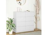 Vetrina Di Design Bianca 100X35X99 Cm In Legno - Cassettiere 2025 New5099076 2Parti