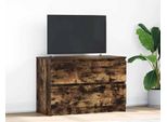 2025 Mobile Tv Cloris Rovere Fumé 80X35X54 Cm Materiale Legno - Mobili Tv Vendita3158776 1Pacco