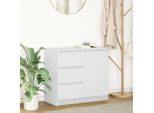 Best MöBel Vetrina Credenza Con Cassetto Bianco 71X35X65 Cm Materiale A Base Di Legno - Cassettiere Cloris New4711736 1Pacco