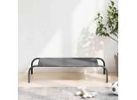 Lettiera Per Cani Lisci E Rialzati Di Colore Grigio 90X50X20 Cm In Textilene E Acciaio - Lettiere Per Cani DE9890877 1Pacco